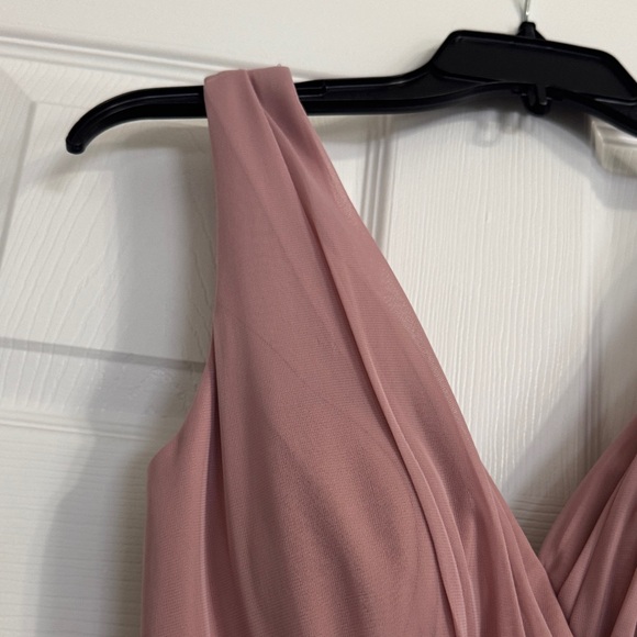 Azazie Tanicia Dusty Rose Bridesmaid Dress – Size 0 – NWT - Picture 9 of 10